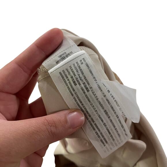 Abercrombie Beige Stretch Waist Pull On Trouser Sz XL Tall Office Work Career - Picture 9 of 11